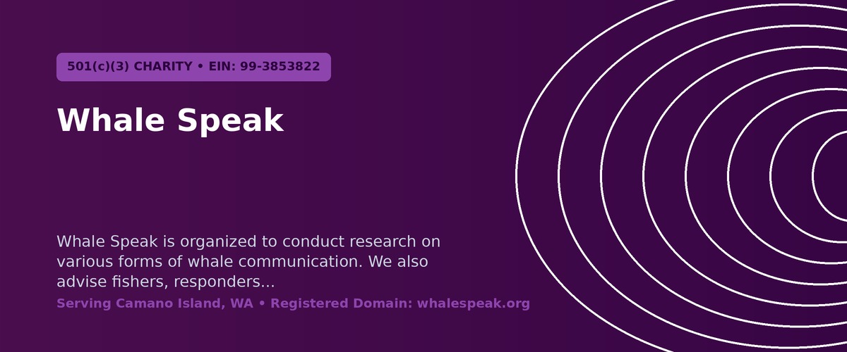Whale Speak Identity Banner